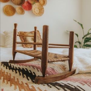 Vintage Wood Toy Cradle